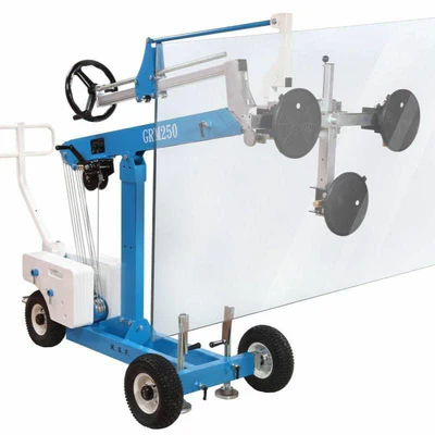 Glass Robot GRM250, Manual vacuum glass handling robot: 250 kg capacity, 3 or 4 cup cradle