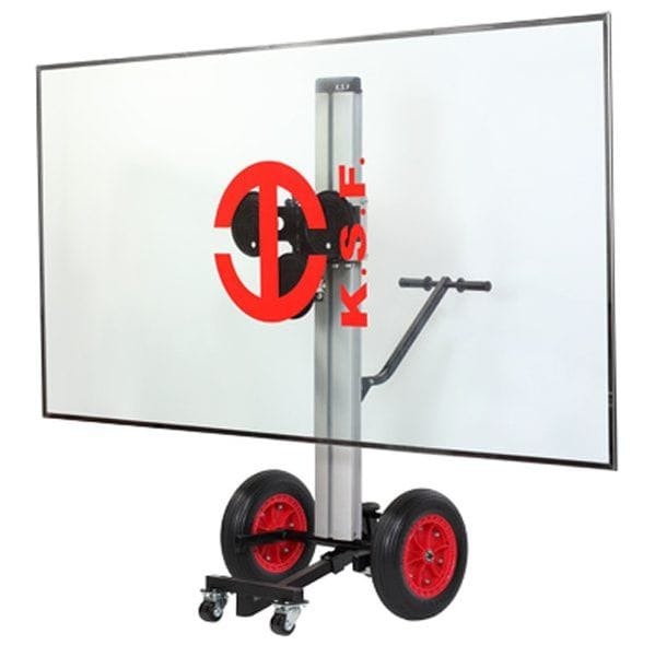 GT1 glass trolley lifting a glass panel