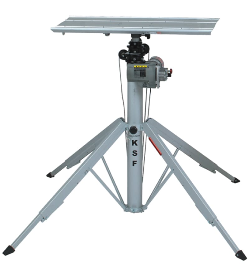 Portable Lifter CM340, Compact mini material lift: 287 lb @ 9 ft 10 in, 11 ft max, lightest in the range
