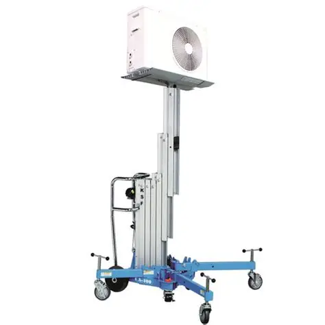 Super Lifter CA400, Electric overhead lift: 330 lb platform / 264 lb glass cradle, 13 ft reach, variable speed